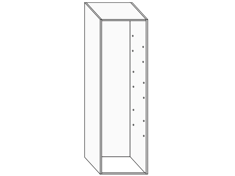 Croquis d’un caisson colonne de cuisine 2000 × 400 × 580 mm