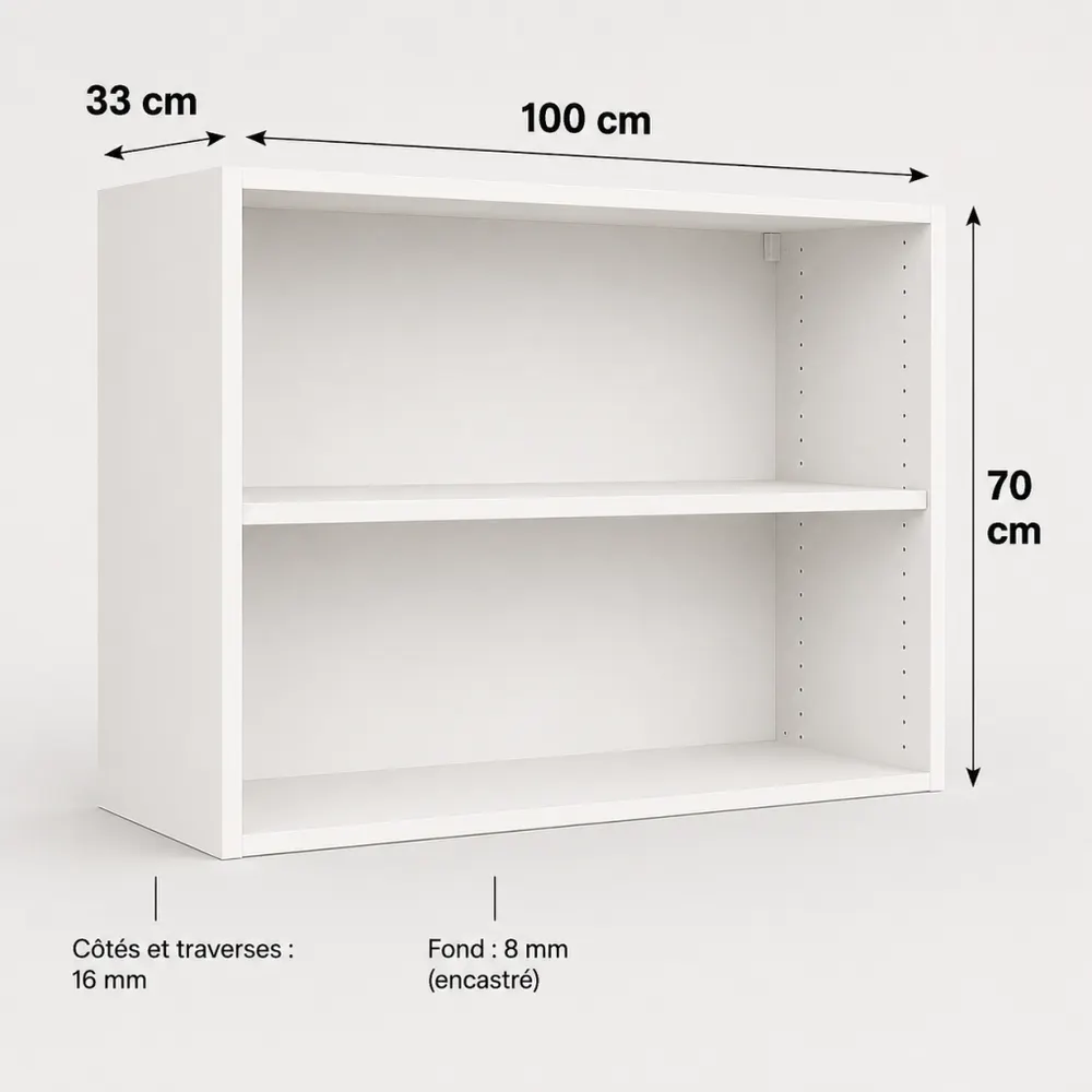 Caisson blanc Cekonay 700 × 1000 × 330 mm