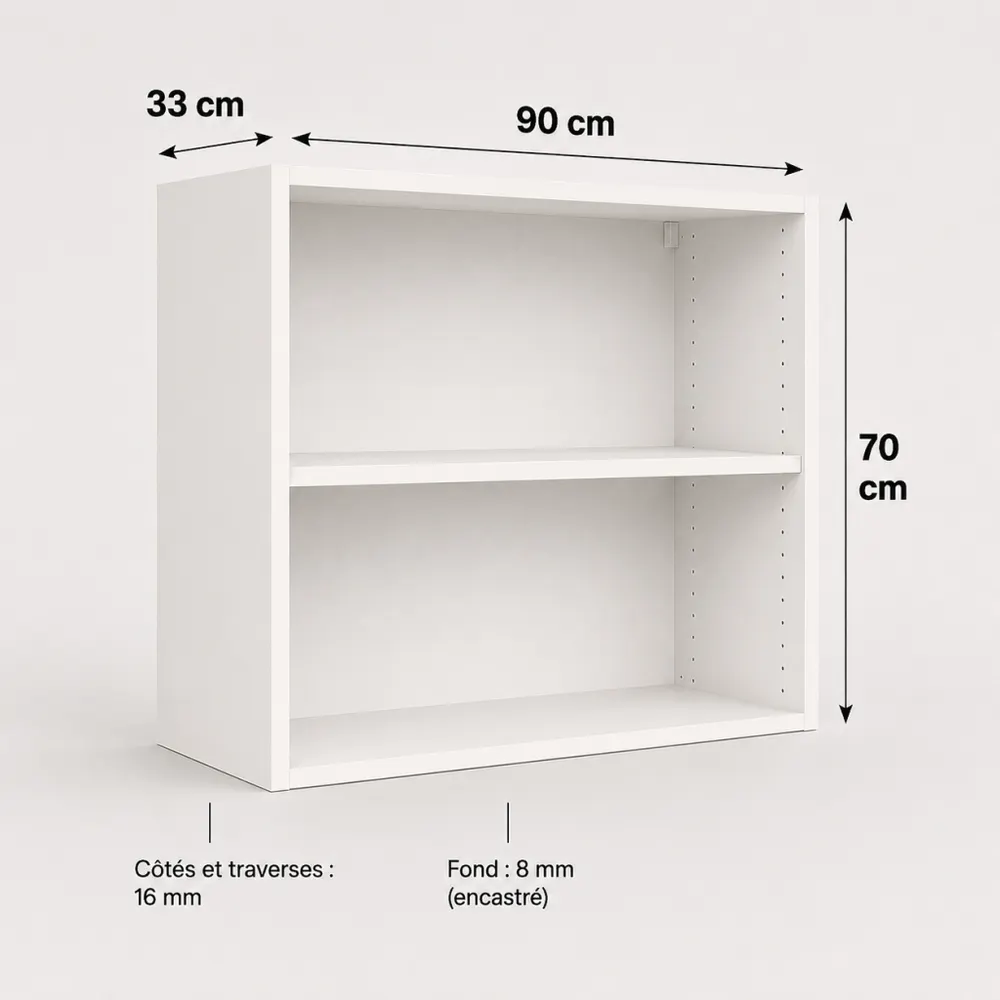 Caisson blanc Cekonay 700 × 900 × 330 mm