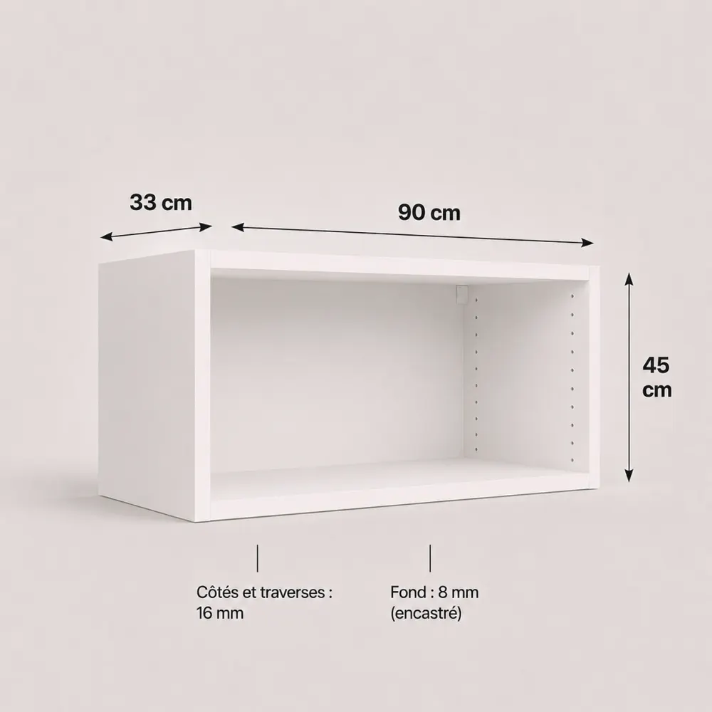 Caisson blanc Cekonay 450 × 900 × 330 mm