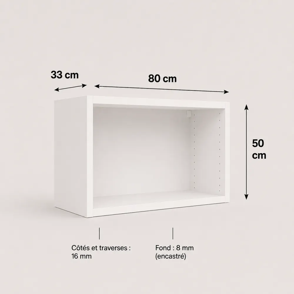 Caisson blanc Cekonay 500 × 800 × 330 mm