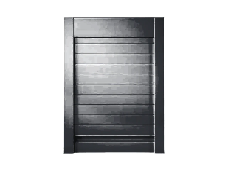 Compléments · Kit persienne · Aluminium noir brossé · 1500 mm × 600 mm, vue du produit