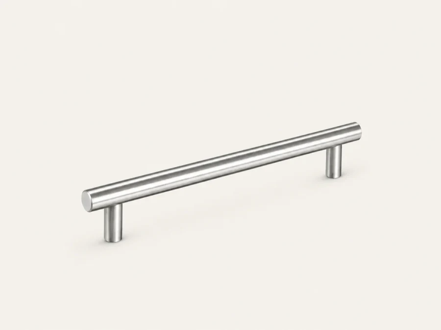 Poignée T52 nickel satiné 128 mm, vue du produit