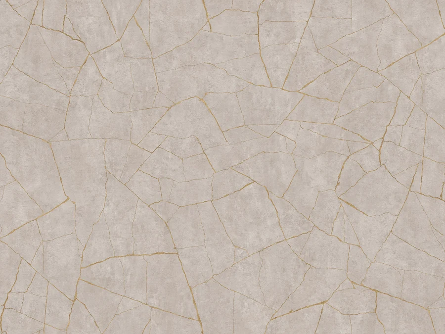 Panneau décoratif Syncron · Porcelain 01 gold ja · 2750 mm × 1240 mm × 18 mm, aperçu du décor