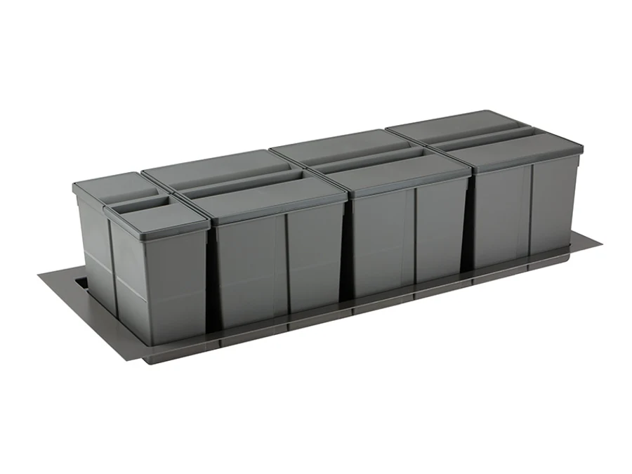Recyclage · Poubelle casserolier · Cubes 9xl · 1200 mm, vue du produit