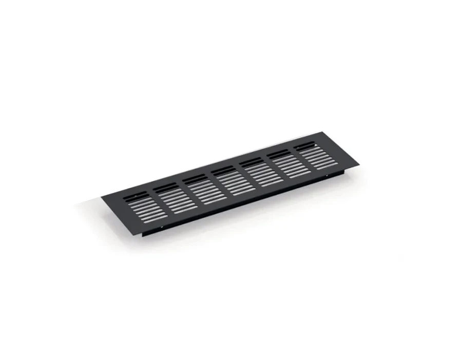 Compléments · Grille d’aération de plinthe · Noir · 450 mm, vue du produit