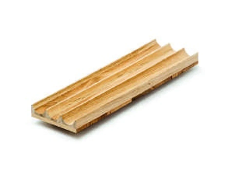 Range-couverts en bois · Evol. int. bicolor roble · Range-épices, vue du produit
