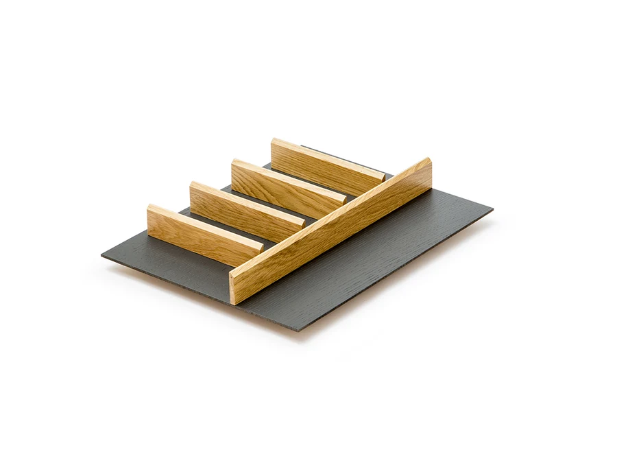 Range-couverts en bois · Evolution bicolor roble · Range-couverts · 450 mm, vue du produit