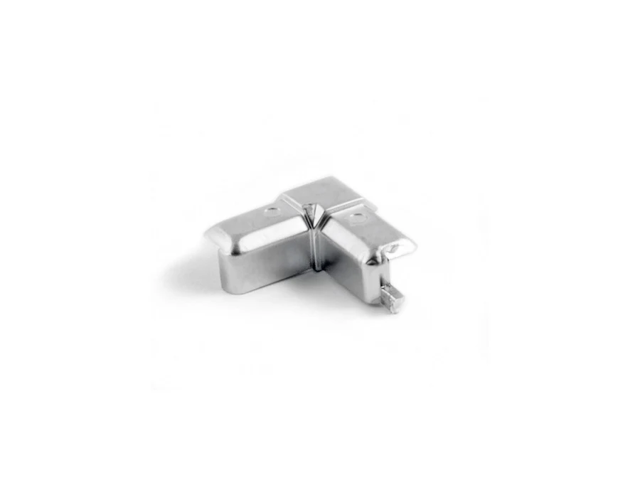 Compléments · Profil adhesif vitrine · Angle argent mat, vue du produit