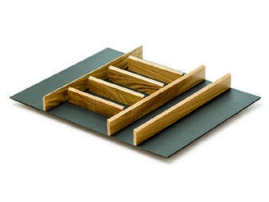 Range-couverts en bois · Merivobox bicolor roble · Range-couverts · 700 mm, vue du produit