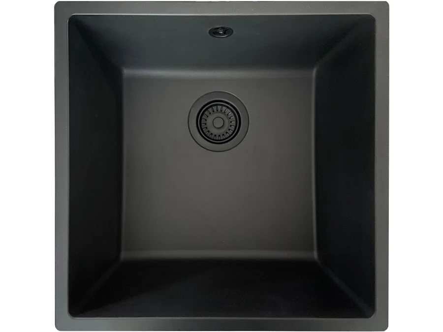 Eviers/robinets · Éviers · Sintetico resina Noir zentia bee 400x400, vue du produit
