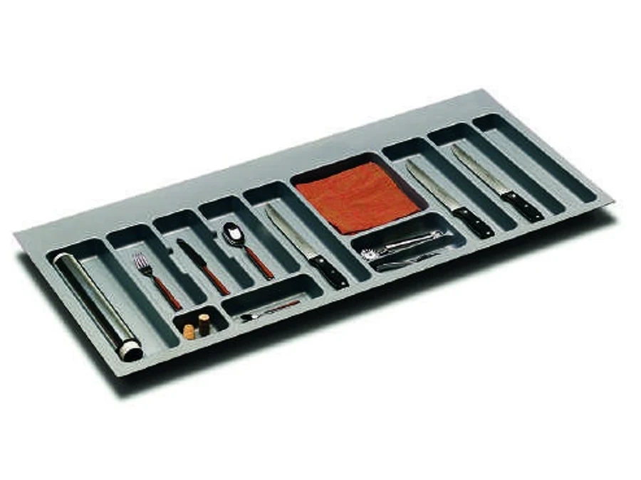Tiroir à plat · Merivobox · Porte-couverts gris orion · 1200 mm, vue du produit