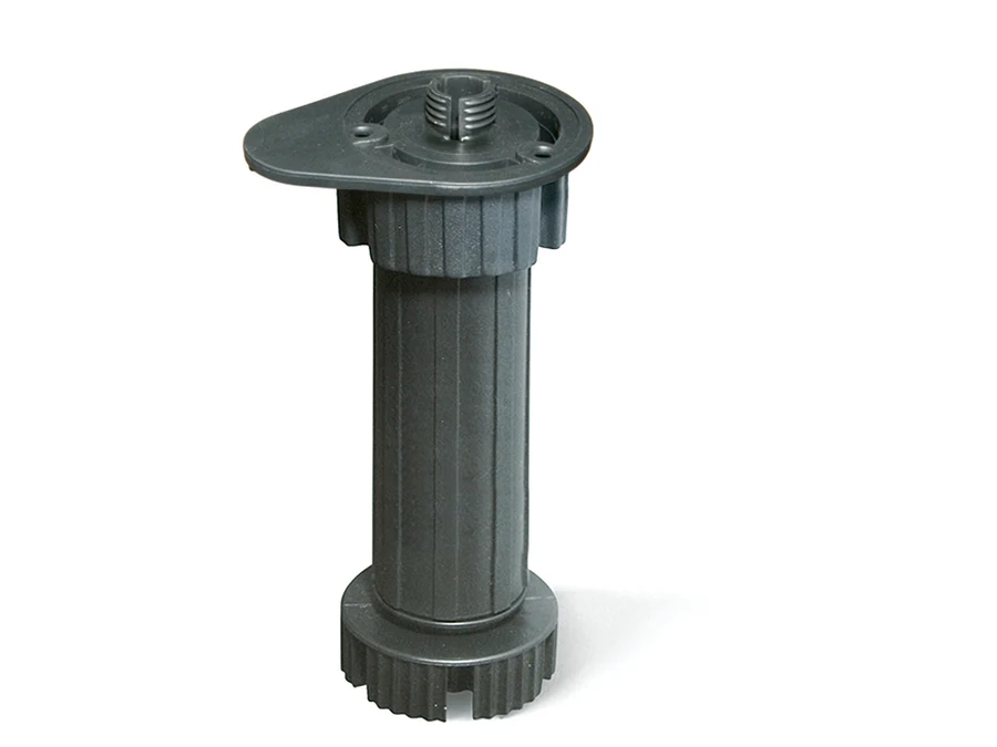 Pied réglable noir pour meuble bas de cuisine