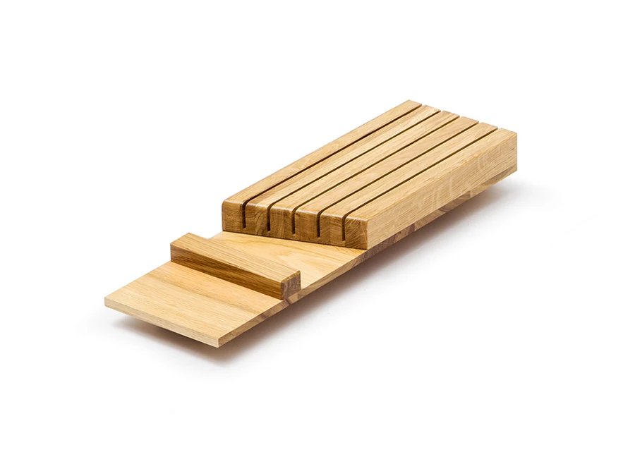 Range-couverts en bois · Alvic bicolor roble · Range-couteaux, vue du produit