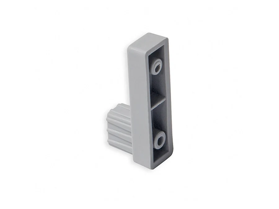 Compléments · Barre aluminium bas · Support barre aluminium, vue du produit