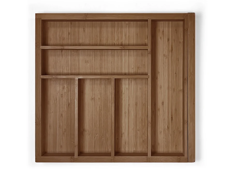 Range-couverts en bois · Bambu extensible · Nogal · 900 mm, vue du produit