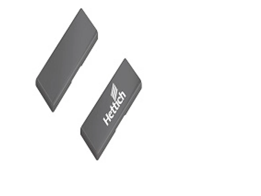 Charnière à plat · Hettich sensys · Cache de bras noir 165°, vue du produit