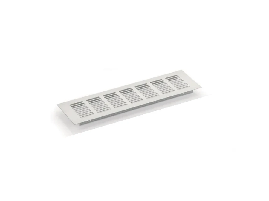 Compléments · Grille d’aération de plinthe · Argent mat · 450 mm, vue du produit