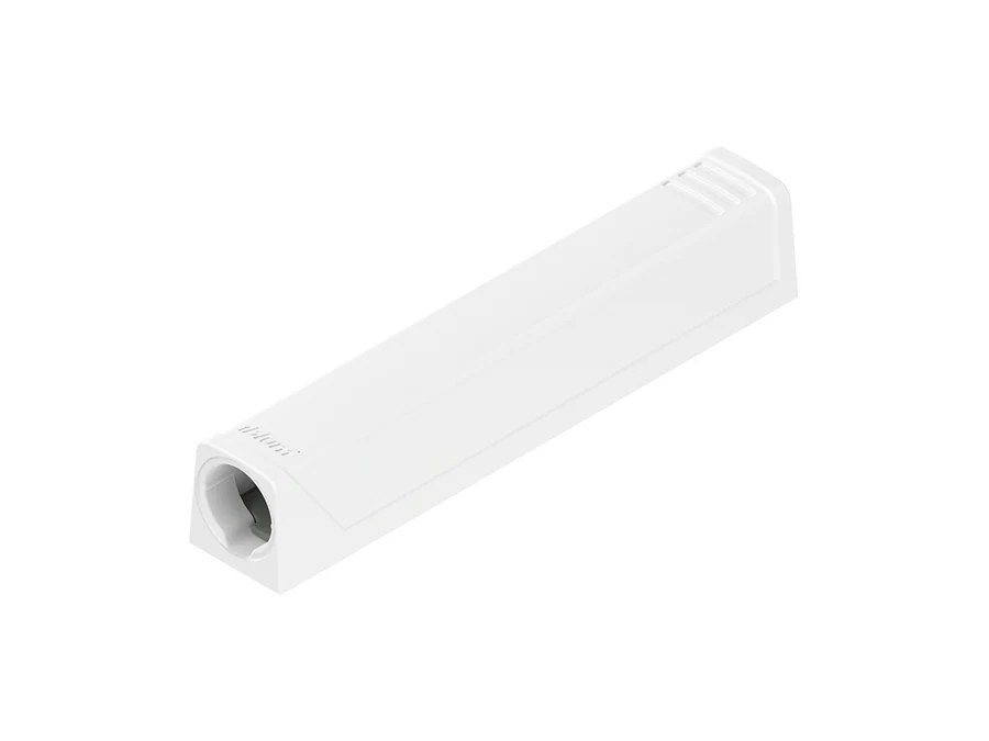 Mécanismes relevables · Aventos poussoir tip-on · Support tip-on long blanc, vue du produit
