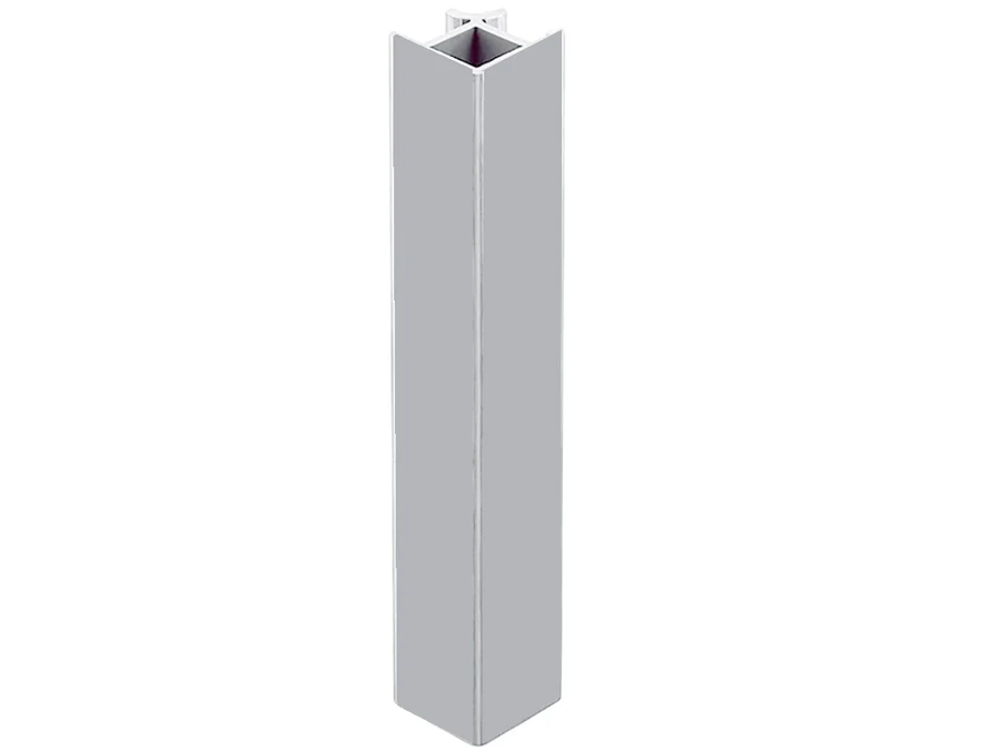 Plinthes · Pvc argent satine · Angle 90º · 100 mm, vue du produit