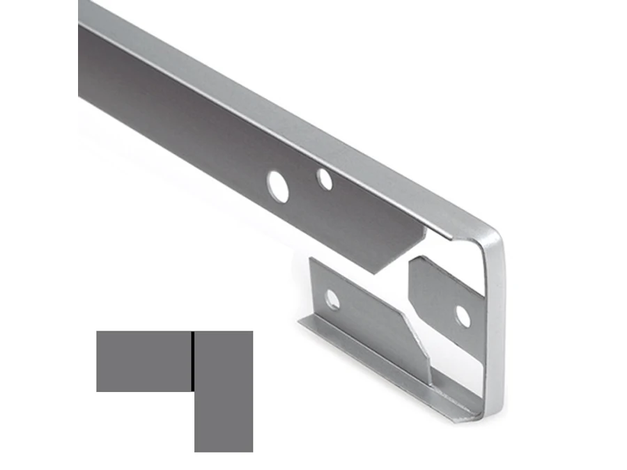 Accessoires plan de travail · Supra 38 · Prolongation angulaire argent mt · 38 mm, vue du produit
