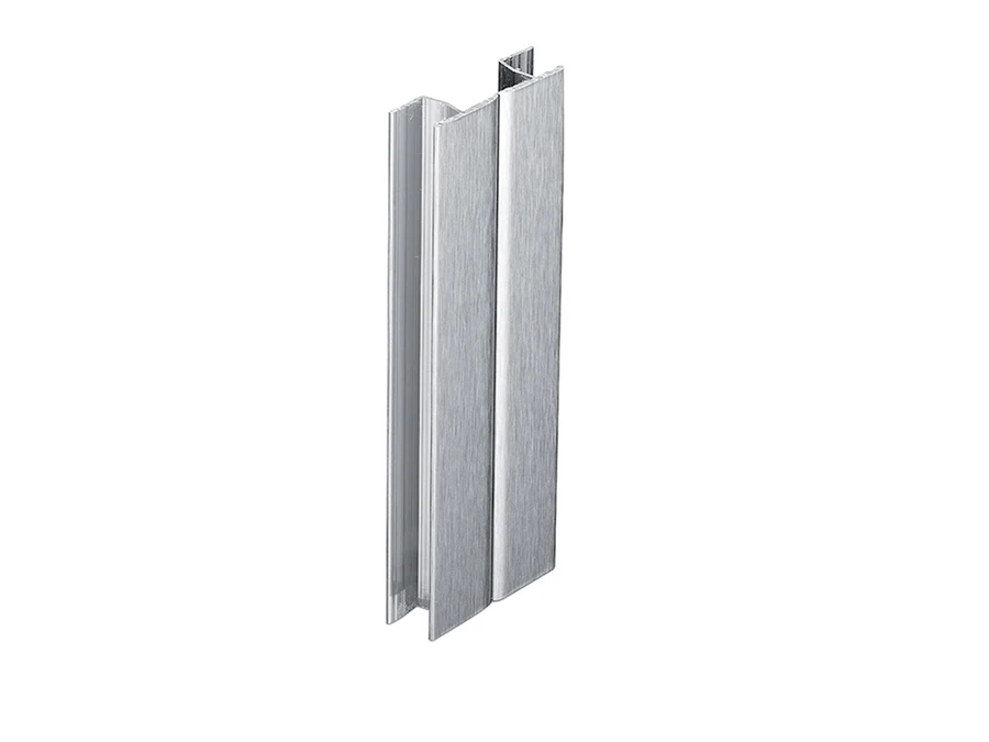 Plinthes · Pvc argent satine · Multiangle · 100 mm, vue du produit