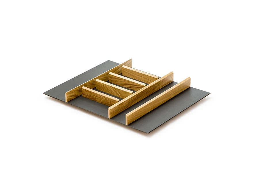 Range-couverts en bois · Evolution bicolor roble · Range-couverts · 700 mm, vue du produit