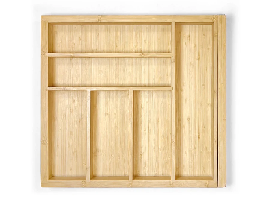 Range-couverts en bois · Bambu extensible · Abedul · 900 mm, vue du produit
