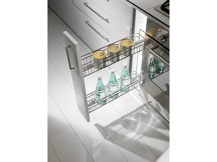 Intérieurs amovibles · Gold · Range bouteilles frein chromé brillant · 250 mm, vue du produit