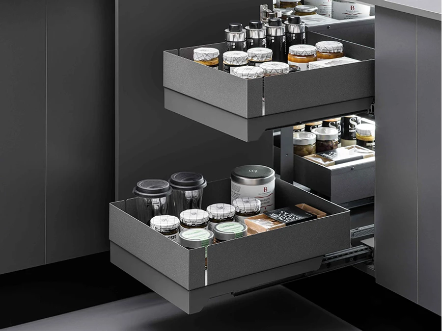 Coin design intérieur · Ext fly box rev anthracite* · 600 mm, vue du produit
