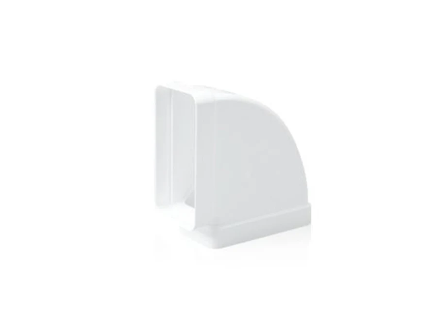 Extraction fumee · Diametre 120mm · Coude rectang horizontal ø120mm · 75 mm × 150 mm, vue du produit