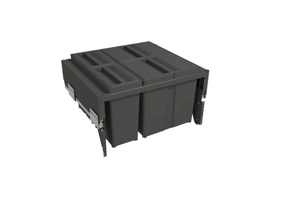 Recyclage · Poubelle porte coulissante · Haut h 304 mm · 304 mm × 600 mm, vue du produit
