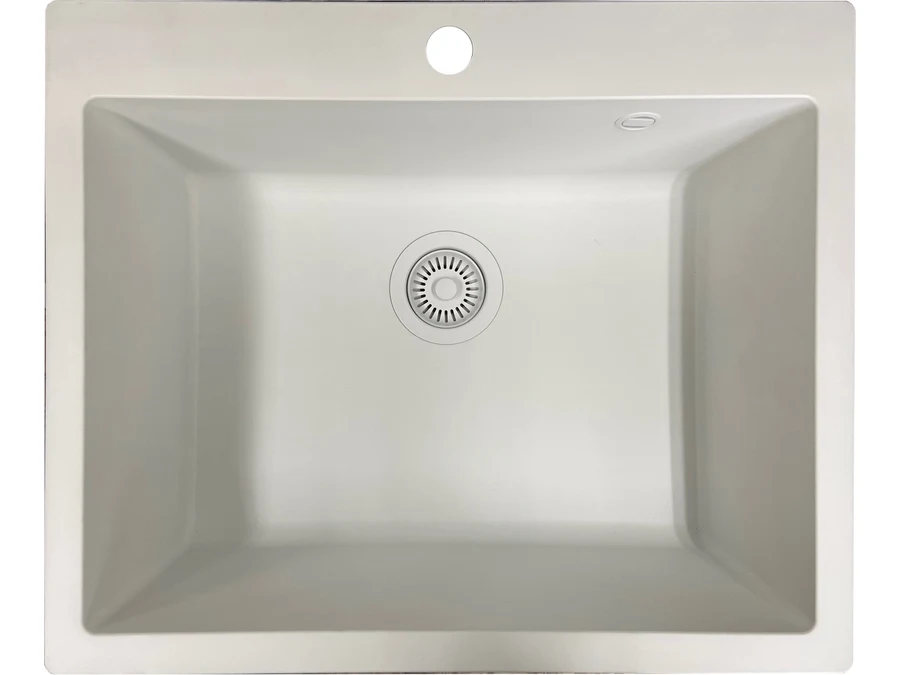 Eviers/robinets · Éviers · Sintetico resina Blanc zentia bee 600x500, vue du produit