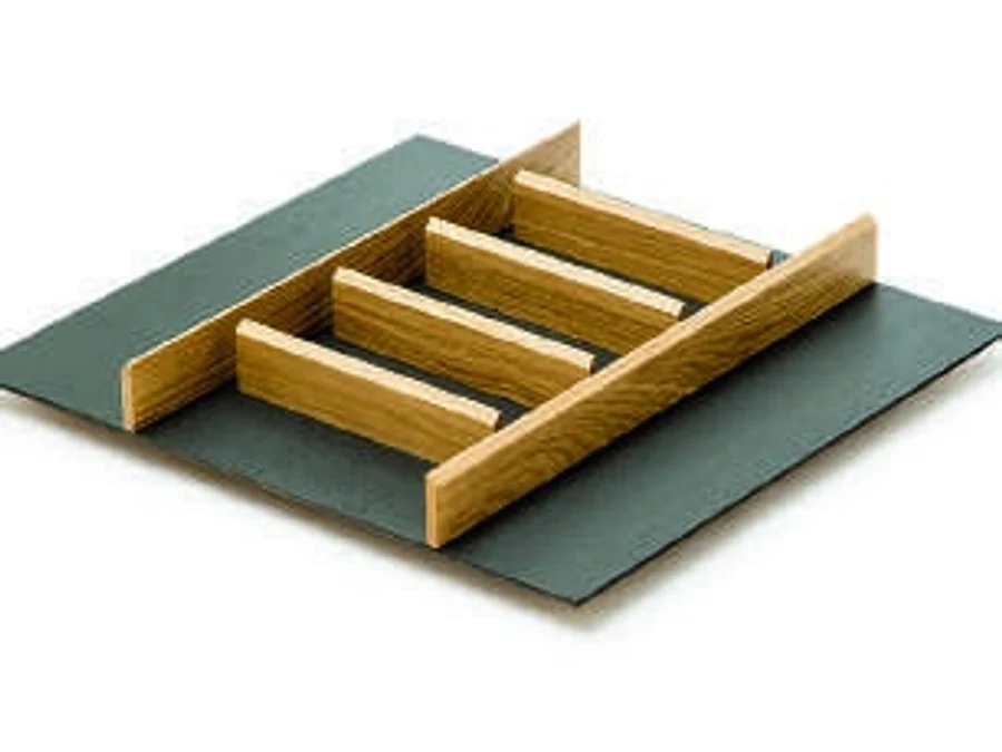Range-couverts en bois · Merivobox bicolor roble · Range-couverts · 600 mm, vue du produit