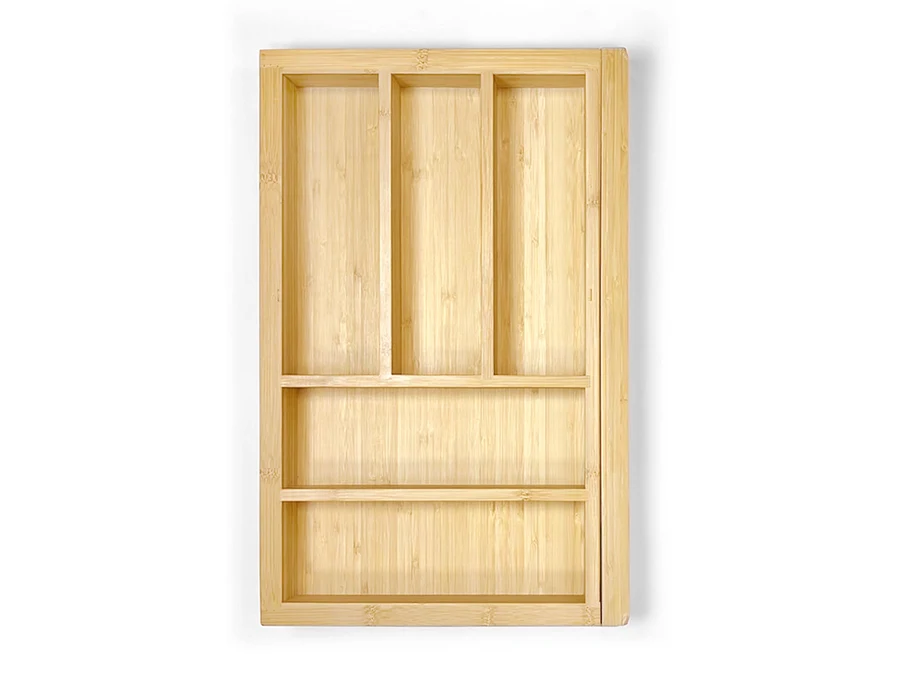 Range-couverts en bois · Bambu extensible · Abedul · 600 mm, vue du produit