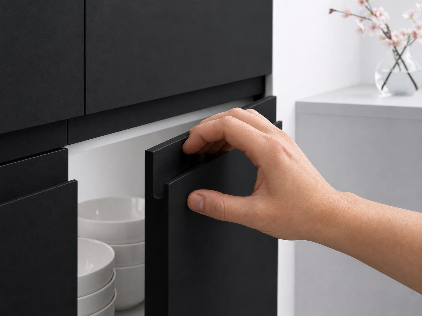 Profil J et prise en main Finger-Pull