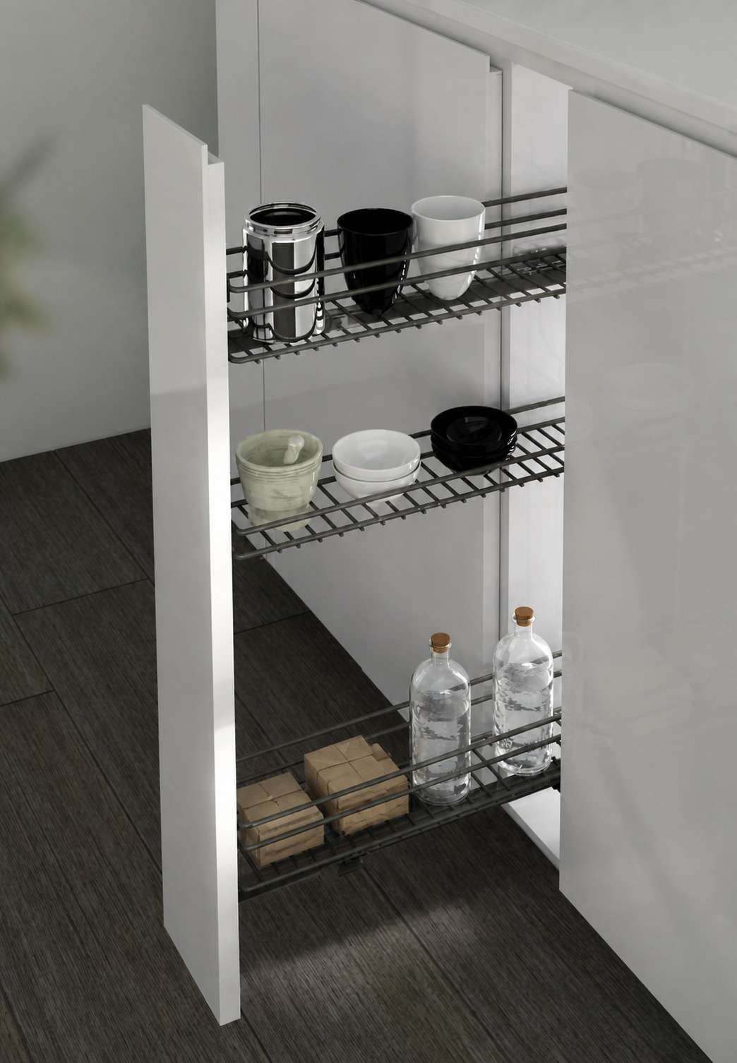 Largeur contrainte dans une cuisine complète